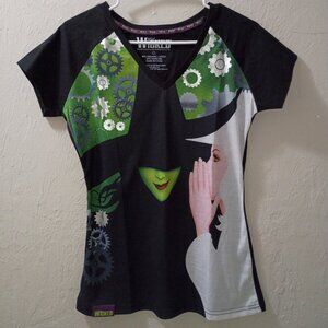 Wicked The Musical Women’s Graphic V-Neck T-Shirt – Size Large